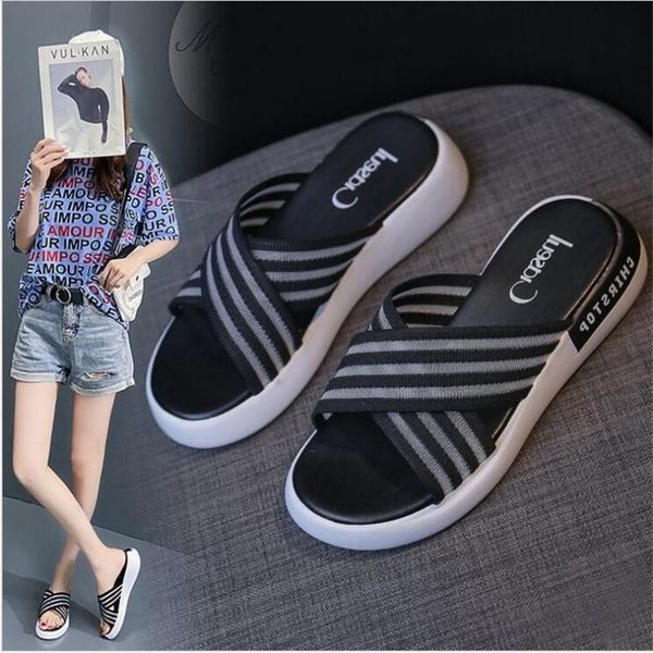 slippers 2021 summer women's thick-soled mid-heeled sponge cake and cross-over student sandals, Black
slippers 2021 summer women's thick-soled mid-heeled sponge cake and cross-over student sandals, Black