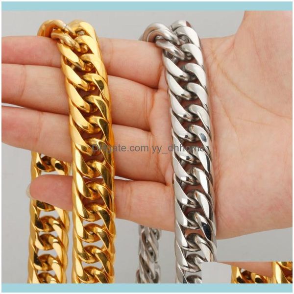 necklaces & pendants jewelry16mm year gift stainless steel sier color/gold cuban curb chain mens necklace or bracelet trendy jewelry 7", Silver
necklaces & pendants jewelry16mm year gift stainless steel sier color/gold cuban curb chain mens necklace or bracelet trendy jewelry 7", Silver