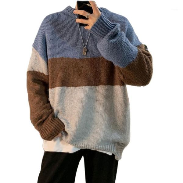 men's sweaters 2021 korean version casual sweater o collar stripe slimming spring and autumn pullover, White;black
men's sweaters 2021 korean version casual sweater o collar stripe slimming spring and autumn pullover, White;black