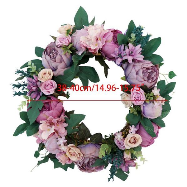 other accessories artificial peony flower wreath handmade vintage blooming garland with green leaves for front door wall wedding decor, White
other accessories artificial peony flower wreath handmade vintage blooming garland with green leaves for front door wall wedding decor, White