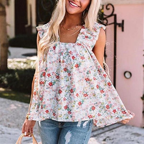 women's tanks & camis summer women floral print square neck sleeveless vest plus size all-match casual dating, White
women's tanks & camis summer women floral print square neck sleeveless vest plus size all-match casual dating, White