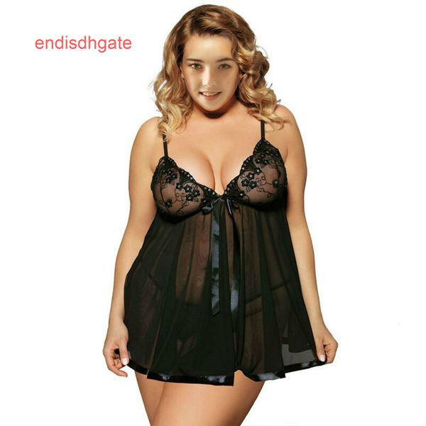 fat extra size underwear lace add pajamas allure transparent gauze fun nightdress, Black;white
fat extra size underwear lace add pajamas allure transparent gauze fun nightdress, Black;white