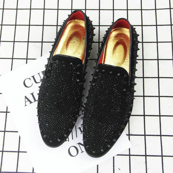 dress shoes fashion men punk rivet rhinestone black party wedding pointed toe flats driving loafers 2021
dress shoes fashion men punk rivet rhinestone black party wedding pointed toe flats driving loafers 2021