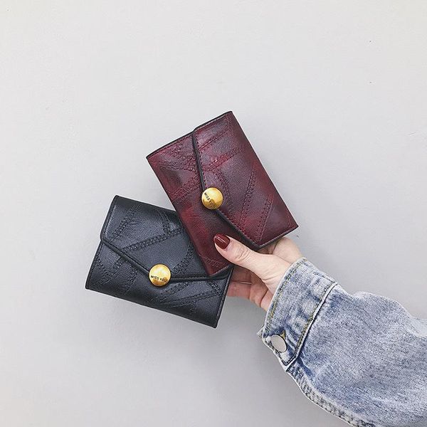 wallets folding lightweight clutch with lock buckle fashion flip pu coin purse european and american simple pattern card wallet, Red;black
wallets folding lightweight clutch with lock buckle fashion flip pu coin purse european and american simple pattern card wallet, Red;black