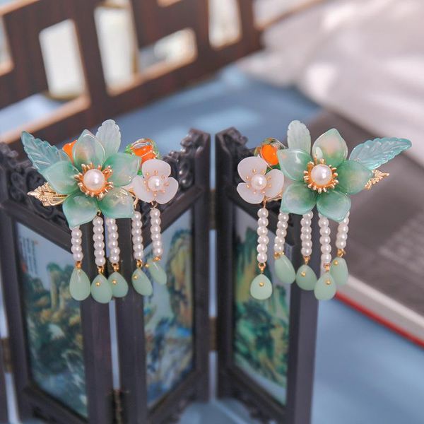 hair clips & barrettes girls flower jewelry chinese traditional style tassel side clip hairstick crown for pography lb, Golden;silver
hair clips & barrettes girls flower jewelry chinese traditional style tassel side clip hairstick crown for pography lb, Golden;silver