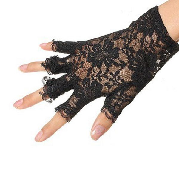 five fingers gloves 3 colors wrist length women dressy lace bride mittens fingerless thin white black party, Blue;gray
five fingers gloves 3 colors wrist length women dressy lace bride mittens fingerless thin white black party, Blue;gray