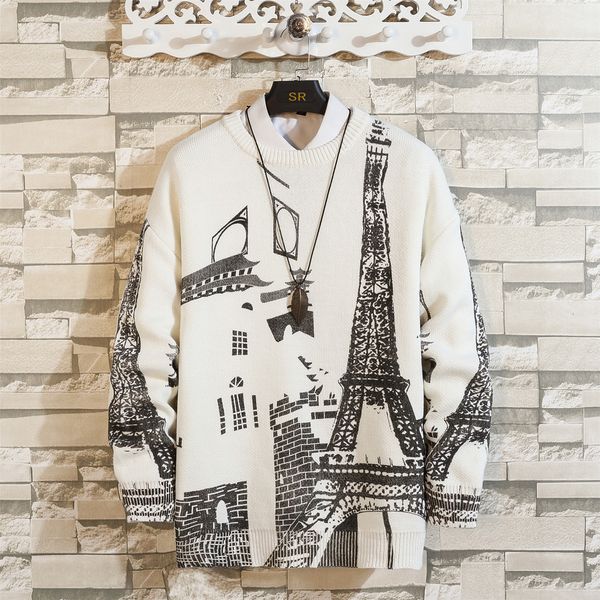 2021 new sweaters men's paris print pullover long sleeves autumn winter knitted o-neck the eiffel tower 3qfg, White;black
2021 new sweaters men's paris print pullover long sleeves autumn winter knitted o-neck the eiffel tower 3qfg, White;black