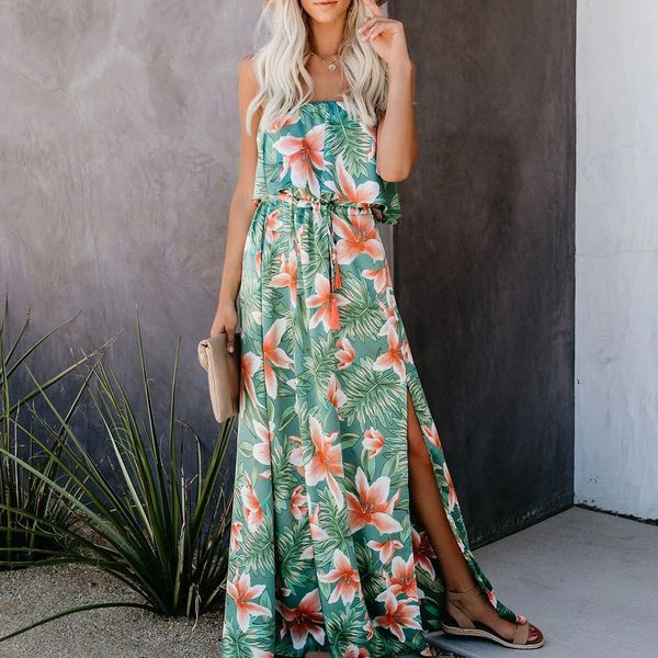 summer print floral summer dress women off shoulder side split beach maxi long dresses backless female holiday vestidos, Black;gray
summer print floral summer dress women off shoulder side split beach maxi long dresses backless female holiday vestidos, Black;gray