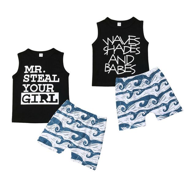 2pcs toddler kids baby girls boys casual clothes sets letter print sleeveless t-shirt +pants outfits set, White
2pcs toddler kids baby girls boys casual clothes sets letter print sleeveless t-shirt +pants outfits set, White