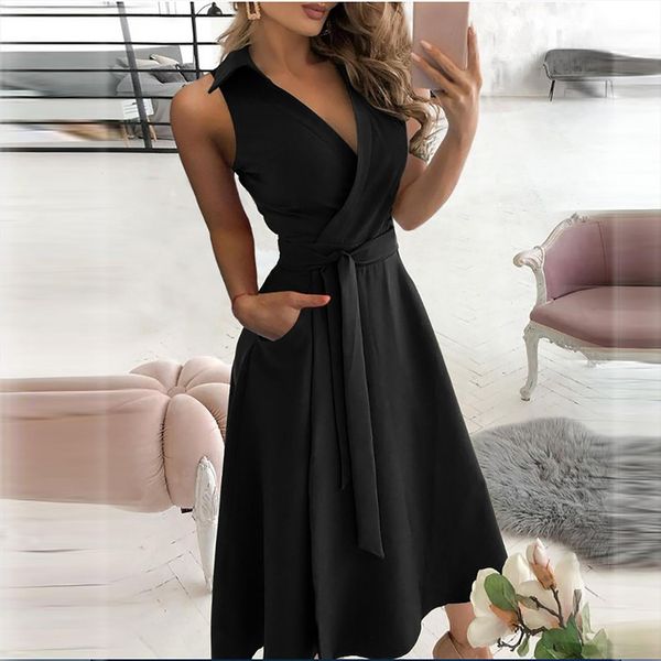 casual loose bandage sleeveless solid women dress v neck ankle length maxi dresses for vestido de mujer, Black;gray
casual loose bandage sleeveless solid women dress v neck ankle length maxi dresses for vestido de mujer, Black;gray