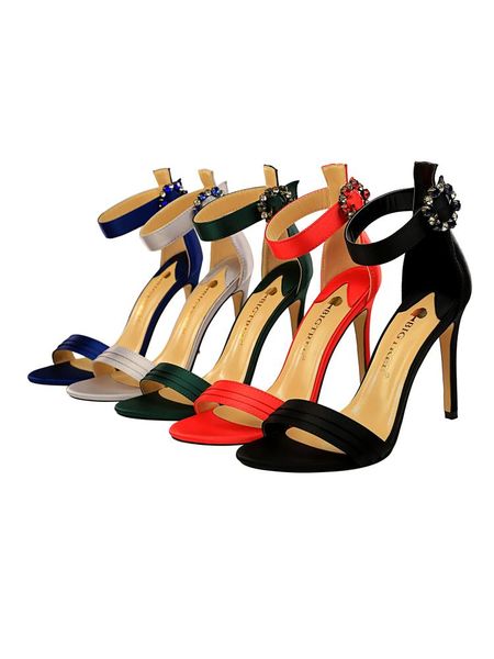 sandals women's shoes fine ultra high with silks and satins belt buckle metal open-toed fashion a word, Black
sandals women's shoes fine ultra high with silks and satins belt buckle metal open-toed fashion a word, Black
