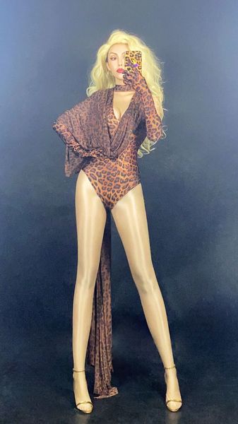 fashion leopard pattern hollow bodysuit gloves shawl printed birthday party outfit ds women singer dancer performance costume, Black;red
fashion leopard pattern hollow bodysuit gloves shawl printed birthday party outfit ds women singer dancer performance costume, Black;red