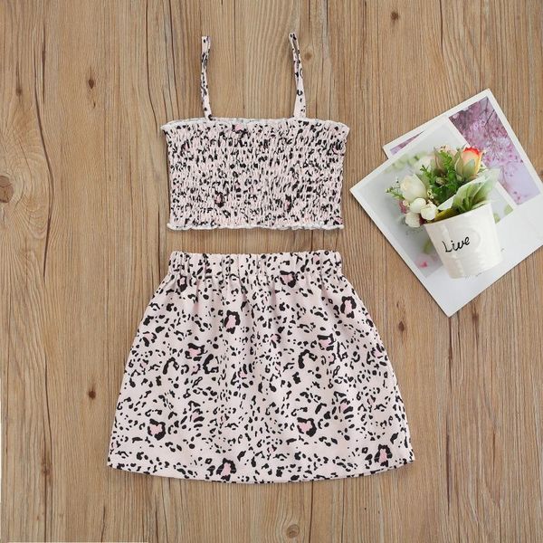 clothing sets baby leopard print clothes set, girls sleeveless ruffle hem cropped + elastic waist short skirt girl summer, White
clothing sets baby leopard print clothes set, girls sleeveless ruffle hem cropped + elastic waist short skirt girl summer, White
