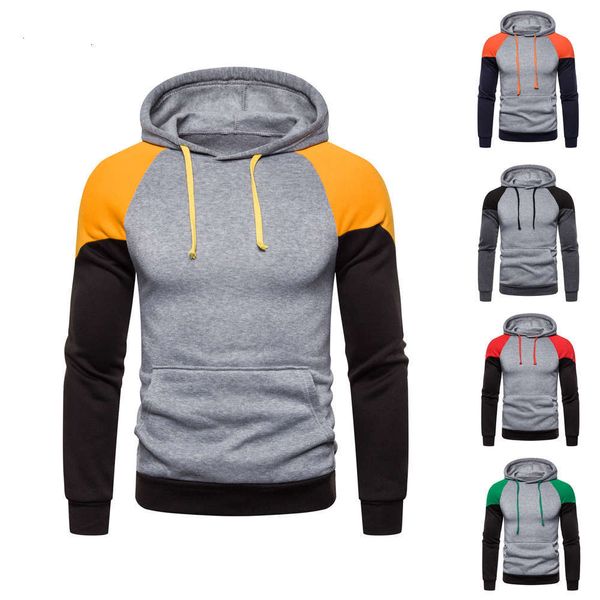 new style color matching pullover casual hooded long sleeve men's sweater in autumn and winter of 2021, Black
new style color matching pullover casual hooded long sleeve men's sweater in autumn and winter of 2021, Black
