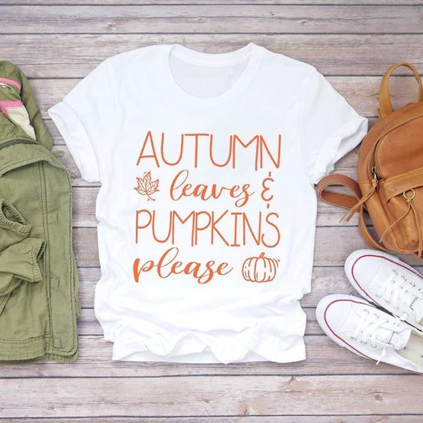 women autumn letters leaves fashion fall thanksgiving halloween print womens graphic t t-shirts shirt female tee t-shirt, White
women autumn letters leaves fashion fall thanksgiving halloween print womens graphic t t-shirts shirt female tee t-shirt, White