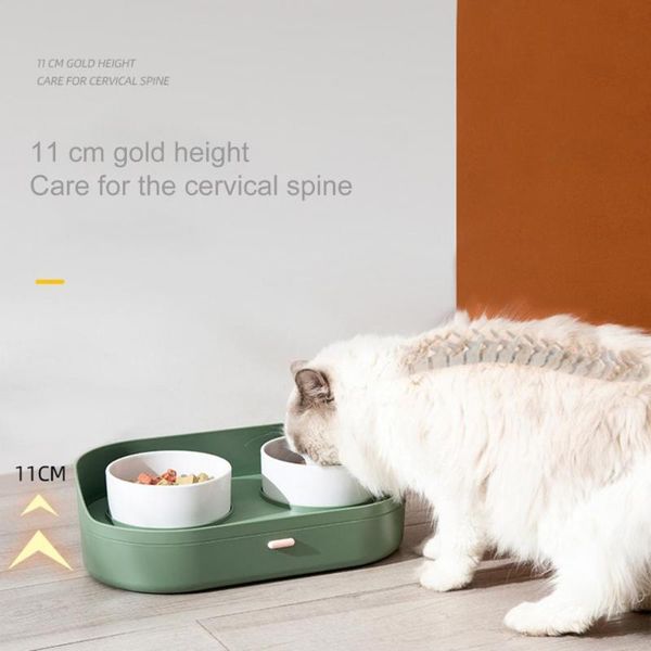 cat bowls & feeders double pet dog food water feeder container large capacity storage stand dish accessories
cat bowls & feeders double pet dog food water feeder container large capacity storage stand dish accessories