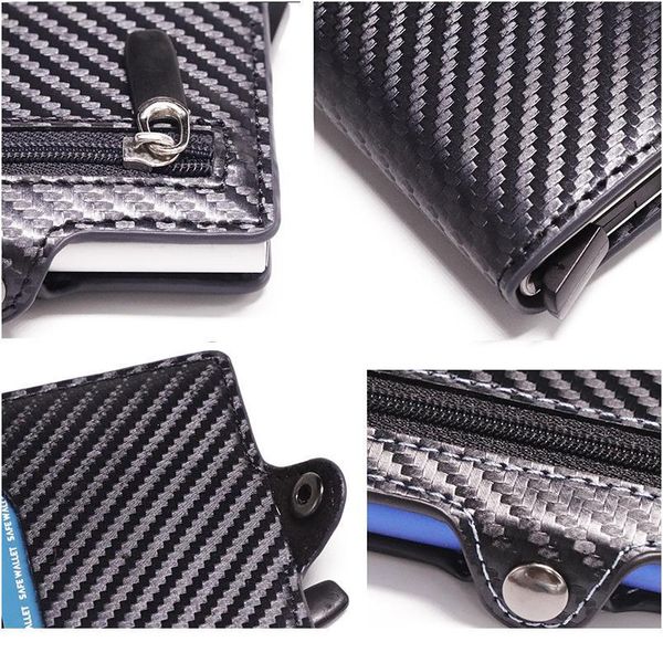 bycobecy carbon fiber anti rfid credit card holder business men button wallet male coin purse id holder wit jllggu
bycobecy carbon fiber anti rfid credit card holder business men button wallet male coin purse id holder wit jllggu