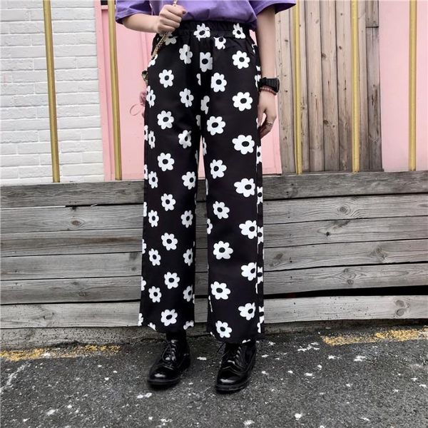women's pants & capris harajuku streetwear korean women kawaii lolita cute daisy flower graphic print straight boho high waist pant jap, Black;white
women's pants & capris harajuku streetwear korean women kawaii lolita cute daisy flower graphic print straight boho high waist pant jap, Black;white