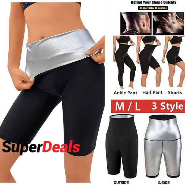 women's leggings sweat sauna pants body shaper weight loss slimming women waist trainer tummy thermo fitness workout, Black
women's leggings sweat sauna pants body shaper weight loss slimming women waist trainer tummy thermo fitness workout, Black