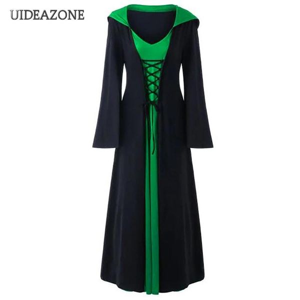 casual dresses vintage gothic bandage drawstring women dress hooded patchwork flare sleeve goth ladies 2021 spring autumn cosplay, Black;gray
casual dresses vintage gothic bandage drawstring women dress hooded patchwork flare sleeve goth ladies 2021 spring autumn cosplay, Black;gray