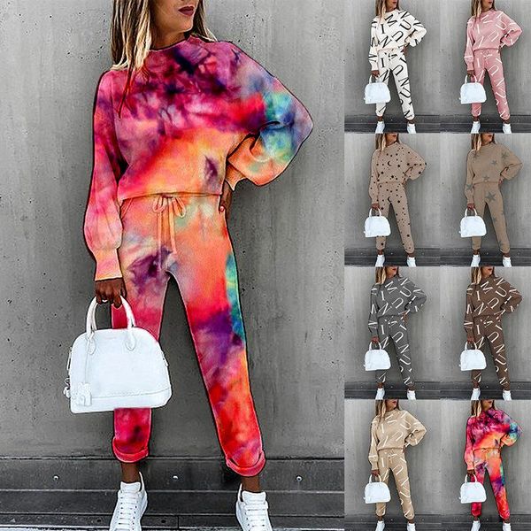 women's hoodies & sweatshirts 2021 women's tie-dye printing outfit loose long pants + o neck sweatshirt tracksuit two piece set wom, Black
women's hoodies & sweatshirts 2021 women's tie-dye printing outfit loose long pants + o neck sweatshirt tracksuit two piece set wom, Black