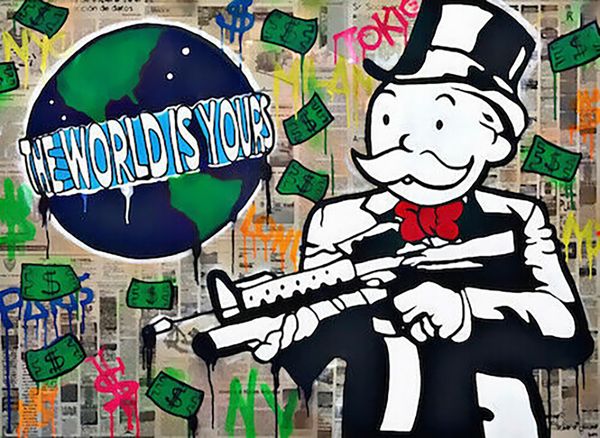 alec monopoly gun man the world yours huge oil painting on canvas home decor handpainted &hd print wall art pictures customization is accept
alec monopoly gun man the world yours huge oil painting on canvas home decor handpainted &hd print wall art pictures customization is accept