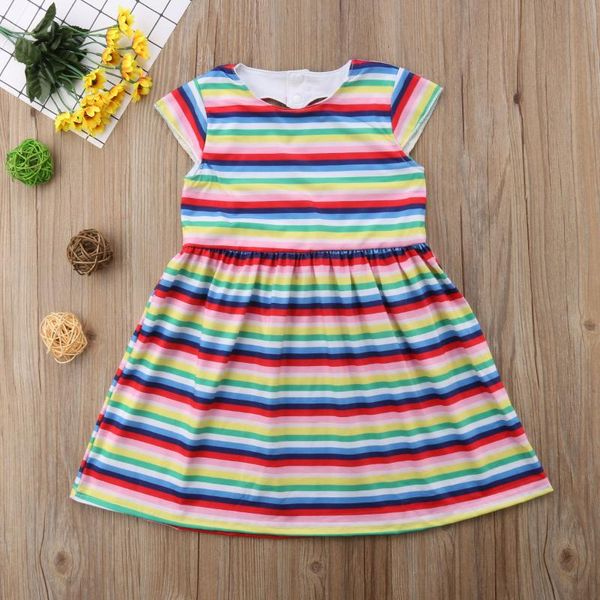 girl's dresses toddler kids girls summer dress rainbow striped short sleeve back heart-shaped cutout princess, Red;yellow
girl's dresses toddler kids girls summer dress rainbow striped short sleeve back heart-shaped cutout princess, Red;yellow