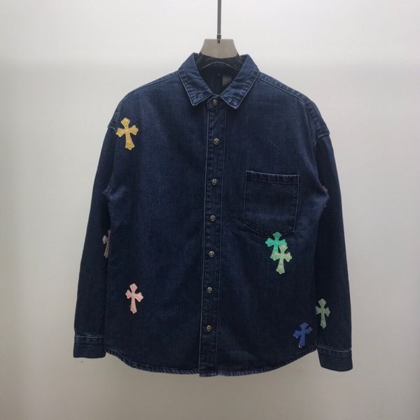 hoodies autumn and winter tide brand ch crowe embroidered cross shirt lovers long sleeve loose denim coat men 21, Black
hoodies autumn and winter tide brand ch crowe embroidered cross shirt lovers long sleeve loose denim coat men 21, Black