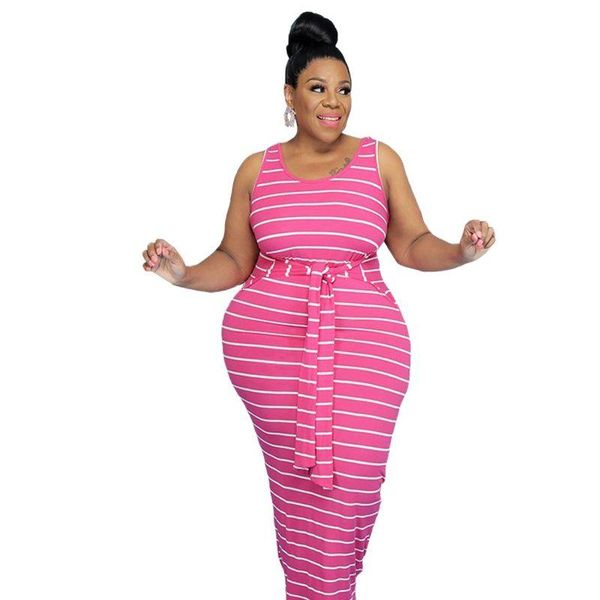 plus size dresses sylph maxi for women sleeveless o-neck striped vestidos 2021 summer casual belt bodycon dress, Black
plus size dresses sylph maxi for women sleeveless o-neck striped vestidos 2021 summer casual belt bodycon dress, Black