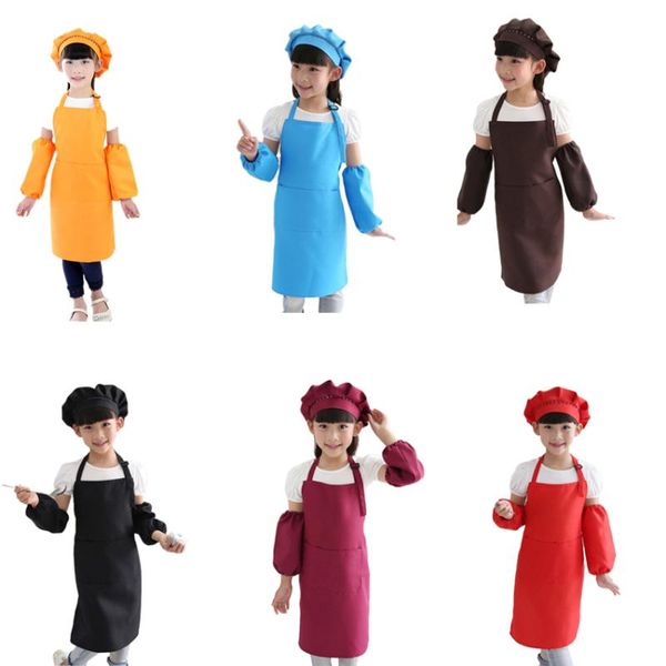 kids full apron bib set with pocket and hat sleeves craft kitchen chef cooking art children diy apparel aprons
kids full apron bib set with pocket and hat sleeves craft kitchen chef cooking art children diy apparel aprons