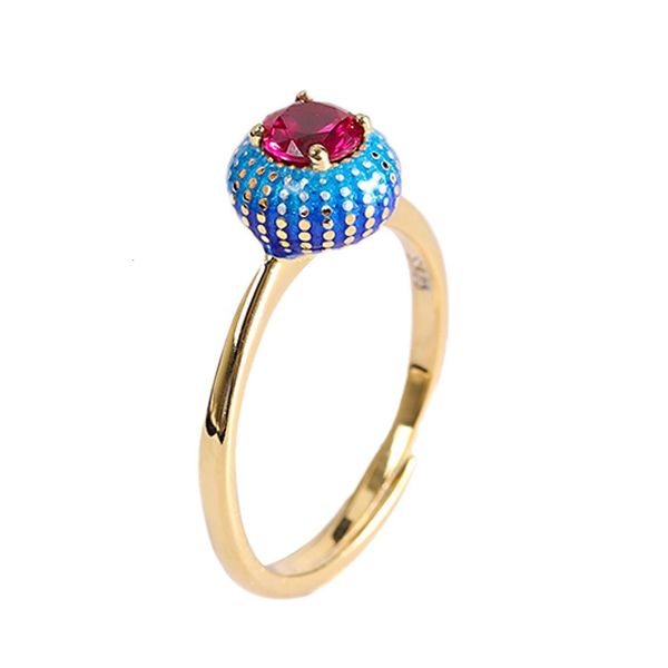 2021 new pure s925 sier jewelry gold-plated, burnt blue claw setting round red corundum fashionable simple woman ring zg5r, Silver
2021 new pure s925 sier jewelry gold-plated, burnt blue claw setting round red corundum fashionable simple woman ring zg5r, Silver