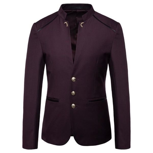 men's jackets 2021 autumn fashion blazer stand collar three button suit jacket slim large size, Black;brown
men's jackets 2021 autumn fashion blazer stand collar three button suit jacket slim large size, Black;brown