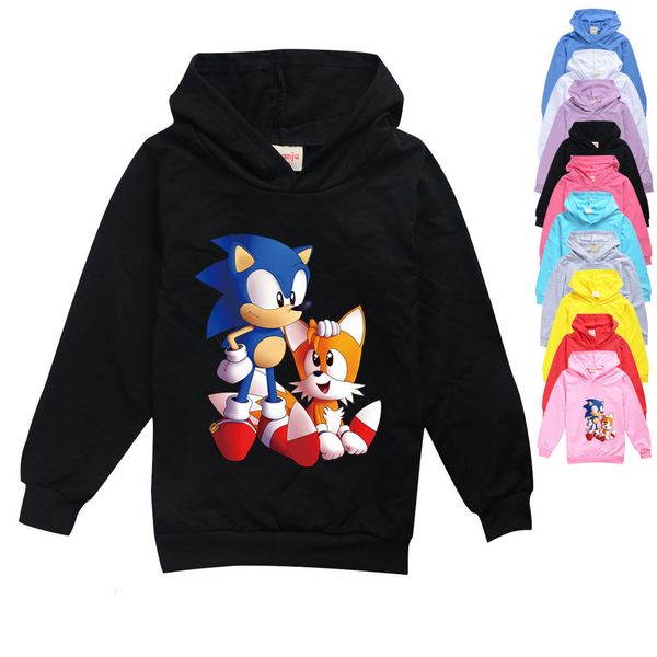 2-16y cute sonic the hedgehog hoodie kids hooded coat boys sweatshirt and hoodies for teen girls kawaii clothes pullover outwear, Black
2-16y cute sonic the hedgehog hoodie kids hooded coat boys sweatshirt and hoodies for teen girls kawaii clothes pullover outwear, Black