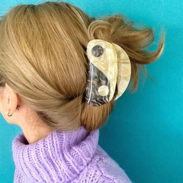 hair clips & barrettes wolf tide trendy yin yang taichi black white acetate hairwear barrette crab for women makeup accessories, Golden;silver
hair clips & barrettes wolf tide trendy yin yang taichi black white acetate hairwear barrette crab for women makeup accessories, Golden;silver