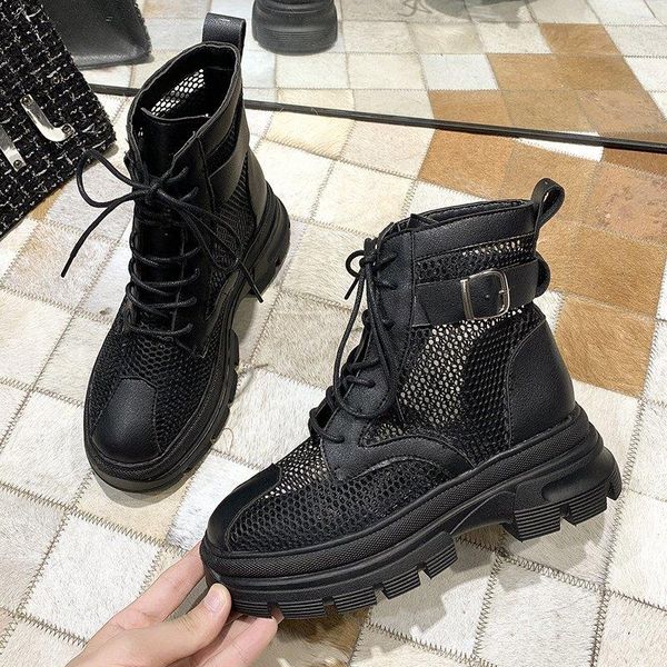boots drop summer fashion platform women's ankle high heels hollow out mesh casual shoes woman breathable cool, Black
boots drop summer fashion platform women's ankle high heels hollow out mesh casual shoes woman breathable cool, Black