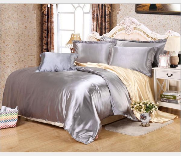 bedding sets silver grey satin duvet cover set king size silky soft bedspread bed solid color flat fitted summer sheet
bedding sets silver grey satin duvet cover set king size silky soft bedspread bed solid color flat fitted summer sheet