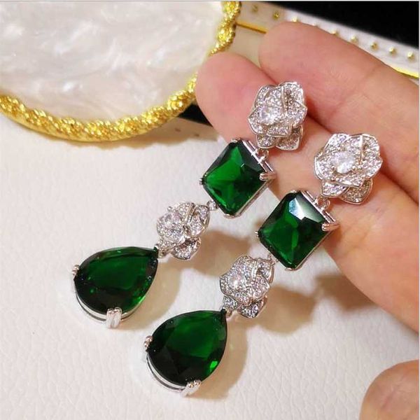 dangle & chandelier women rose zircon earrings female inlaid with delicate, Silver
dangle & chandelier women rose zircon earrings female inlaid with delicate, Silver