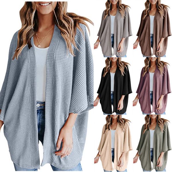 loose cardigan solid plain sweaters autumn fall winter knitted long sleeve casual t-shirt blouse coat outwear jackets costume streetwear b7, Blue
loose cardigan solid plain sweaters autumn fall winter knitted long sleeve casual t-shirt blouse coat outwear jackets costume streetwear b7, Blue