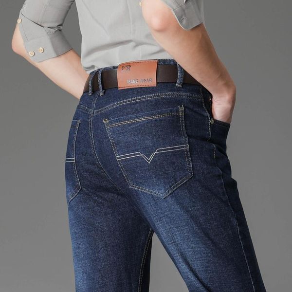 men's jeans autumn winter thick straight elastic cotton 2021 fashion business casual trousers baggy stretch, Blue
men's jeans autumn winter thick straight elastic cotton 2021 fashion business casual trousers baggy stretch, Blue