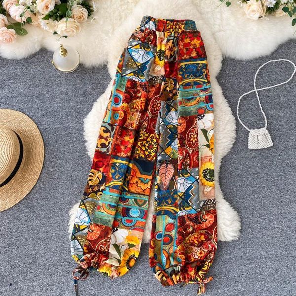 bohmian retro folk style print wide-legged pants women's summer 2021 new high-waisted holiday c93x, Black;white
bohmian retro folk style print wide-legged pants women's summer 2021 new high-waisted holiday c93x, Black;white