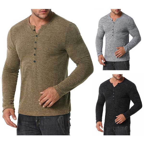 model men's autumn new and winter long sleeve base waffle henry collar t-shirt 6012, White;black
model men's autumn new and winter long sleeve base waffle henry collar t-shirt 6012, White;black