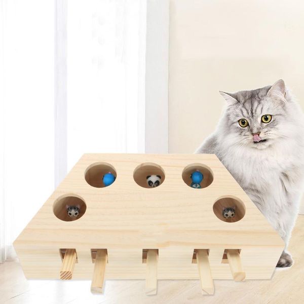 cat toys pet hit gophers hunt toy kitten wooden catch mouse game 3/5 holes interactive puzzle for cats relieve boredom
cat toys pet hit gophers hunt toy kitten wooden catch mouse game 3/5 holes interactive puzzle for cats relieve boredom