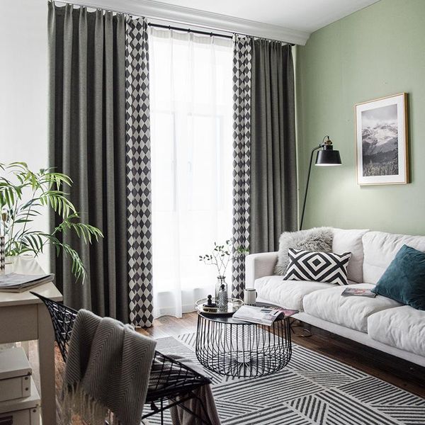 nordic thick velvet blackout curtain jacquard lattice customization for living room bedroom
nordic thick velvet blackout curtain jacquard lattice customization for living room bedroom