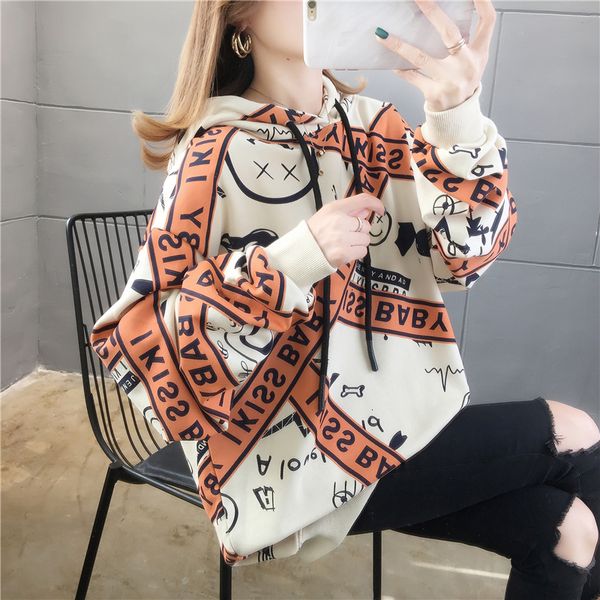 2021 new oversized women autumn sweatshirt long sleeve hooded pullovers blouse letter print hoodies sport shirt female y68 l6wt, Black
2021 new oversized women autumn sweatshirt long sleeve hooded pullovers blouse letter print hoodies sport shirt female y68 l6wt, Black