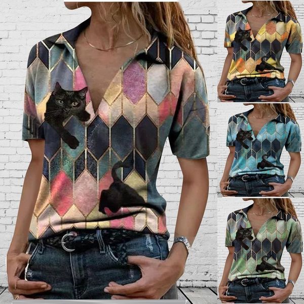 streetwear women summer printed short mouwen v-neck collar vogue esthetic t-shirt tees, White
streetwear women summer printed short mouwen v-neck collar vogue esthetic t-shirt tees, White
