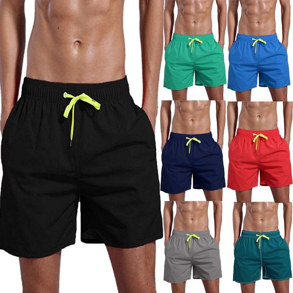 men's shorts swimming beach surf summer casual jogging exercise pocket breathable pants, White;black
men's shorts swimming beach surf summer casual jogging exercise pocket breathable pants, White;black