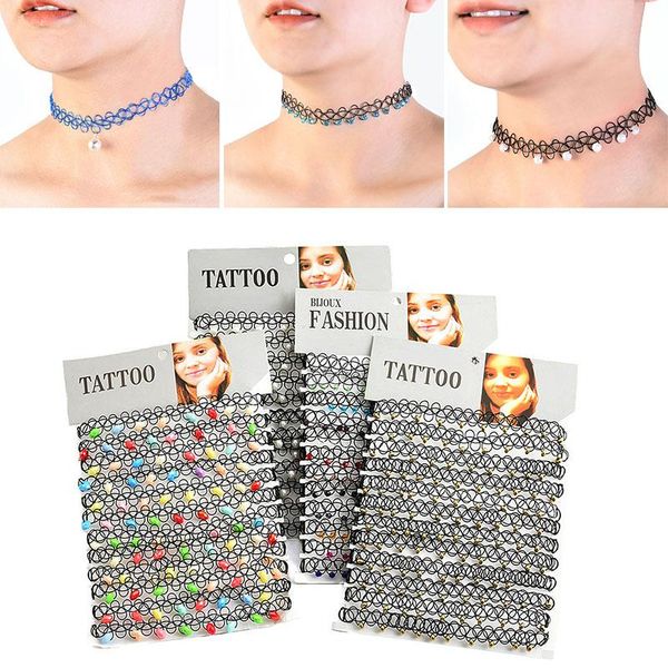 chokers 12pcs/set vintage stretch choker necklace girls women beads tattoo punk gothic elastic necklaces jewelry fishing line handmade, Golden;silver
chokers 12pcs/set vintage stretch choker necklace girls women beads tattoo punk gothic elastic necklaces jewelry fishing line handmade, Golden;silver