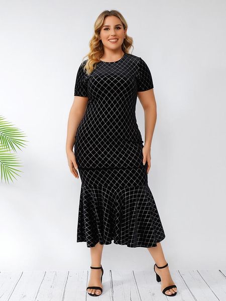 plus size dresses women summer short sleeve plaid slim bodycon mermaid dress black night club evening party 2021 clothing
plus size dresses women summer short sleeve plaid slim bodycon mermaid dress black night club evening party 2021 clothing