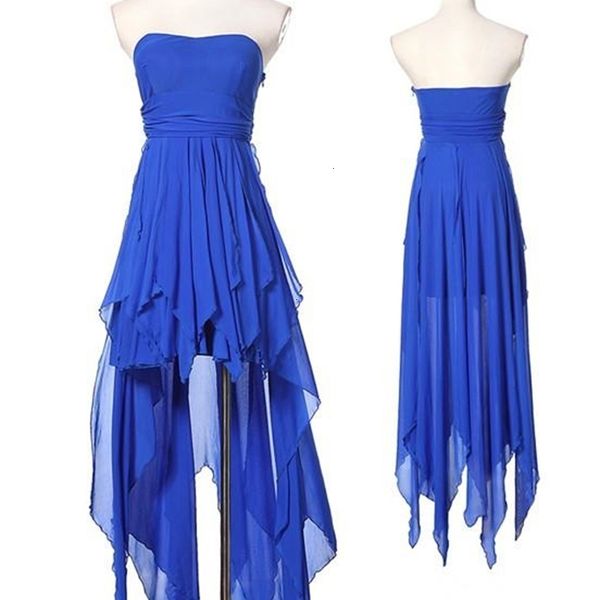 new arrival 2021 royal blue high low sweetheart chiffon cocktail es prom party gown robe de soriee t85j, Black
new arrival 2021 royal blue high low sweetheart chiffon cocktail es prom party gown robe de soriee t85j, Black