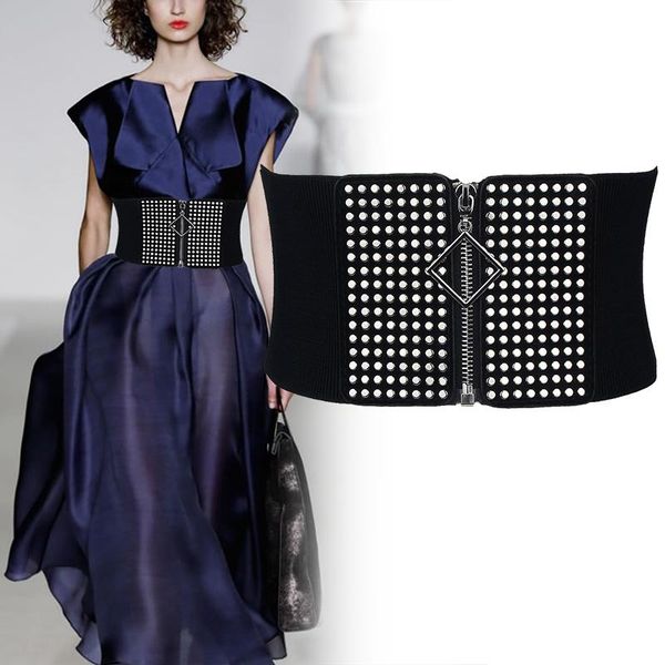 belts hatcyggo elastic for women rivet cummerbund female black knitted elasticity waist belt ladies wide zipper decorative, Black;brown
belts hatcyggo elastic for women rivet cummerbund female black knitted elasticity waist belt ladies wide zipper decorative, Black;brown